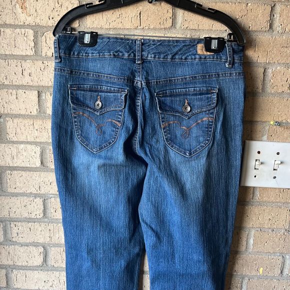 BANDOLINO BLU Arianna Women's Jeans Size 12 Medium Wash Flap Pockets - Picture 6 of 9